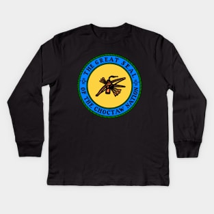 The Great Seal of Choctaw Nation of Oklahoma Kids Long Sleeve T-Shirt